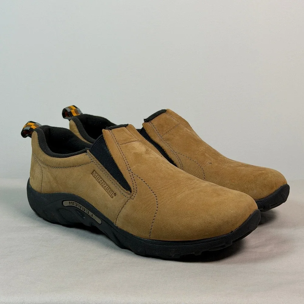 Merrell Jungle Moc Mens Size 7 Gunsmoke Suede Slip On Shoes J95625